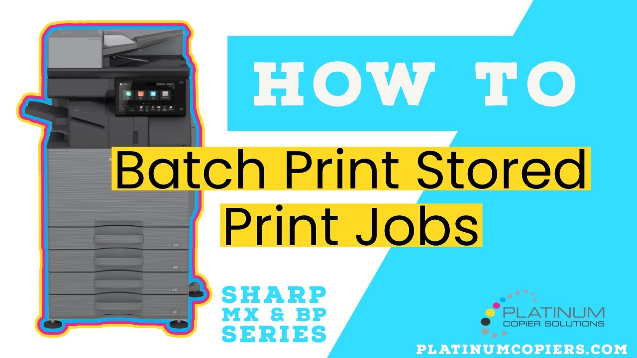 Print Stored Print Jobs from Document Filing on Sharp Copier