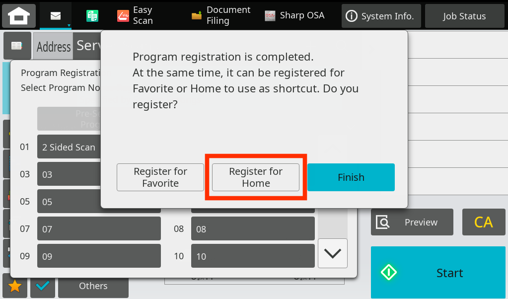 register for home