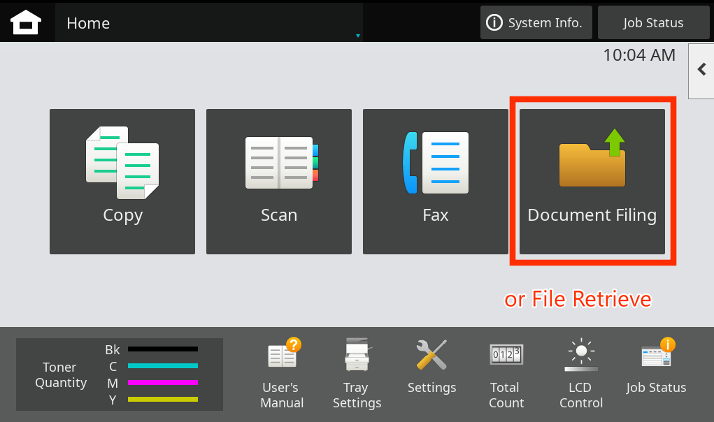 Touch Document Filing