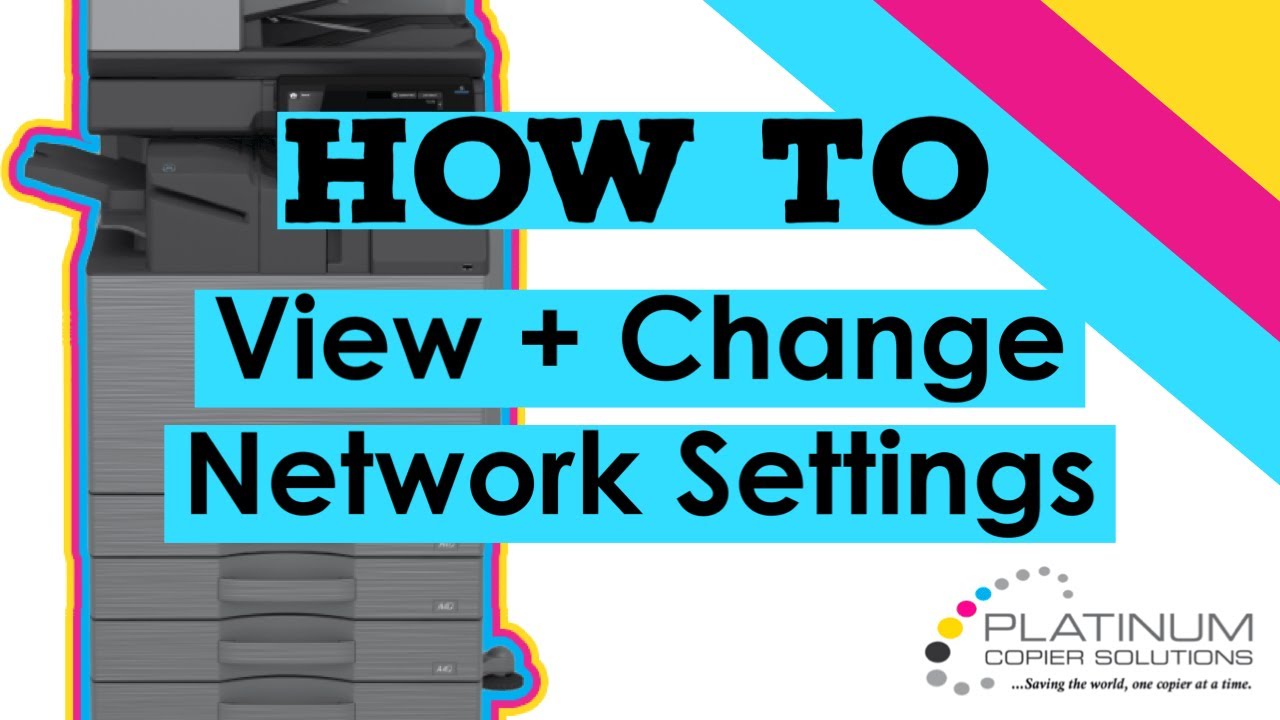 How To View and Change Network Settings on a Sharp Copier How To View and Change Network Settings on a Sharp Copier