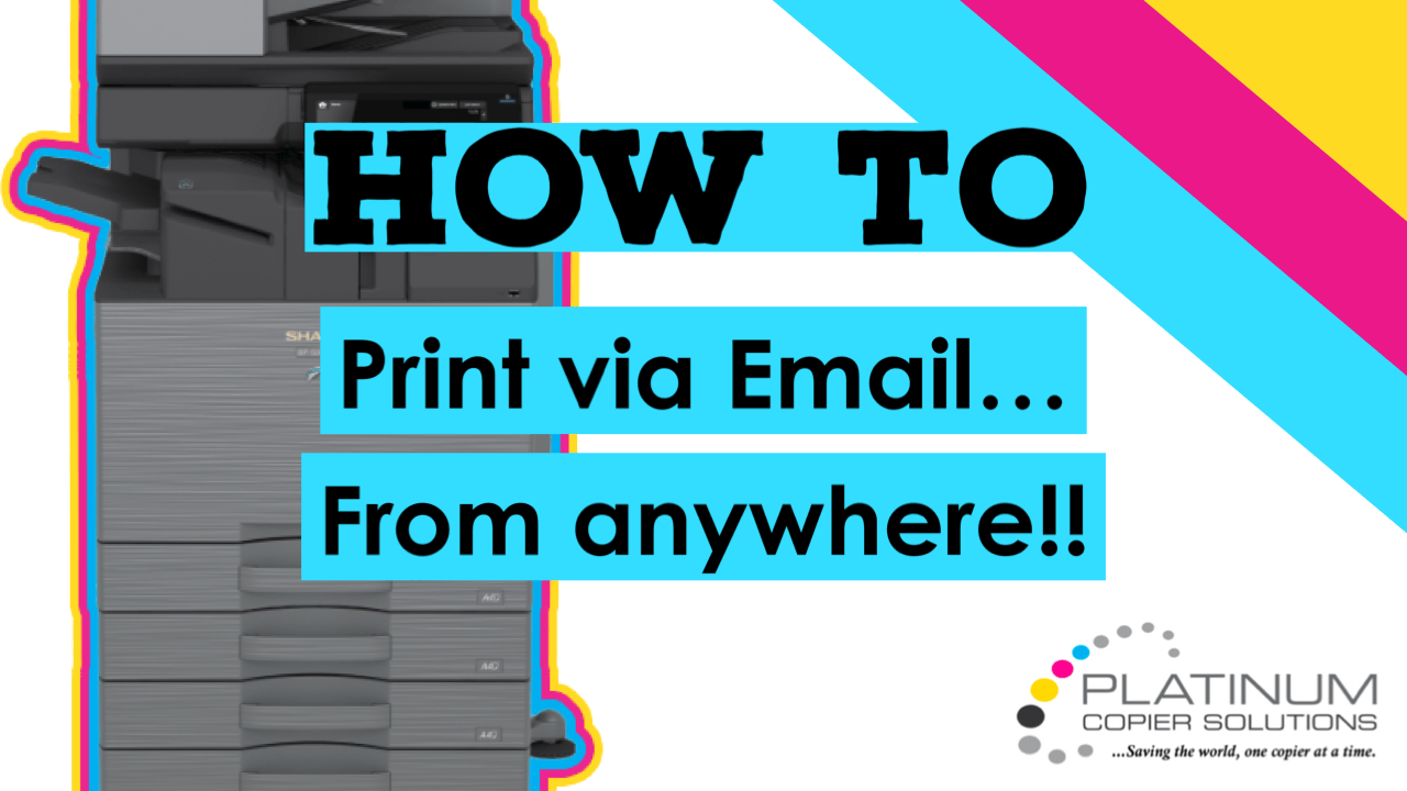 How to Print via Email How to Print Via Email to Sharp multifunction