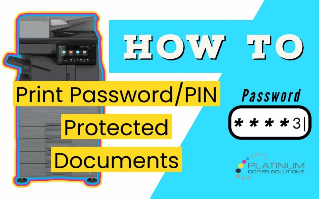 How To Print Confidential Password or PIN Protected Prints on Sharp Copier [Video]